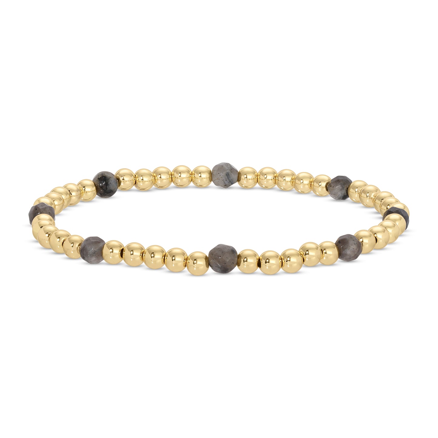 Set/12 Stretch Beaded Bracelets with stone accents