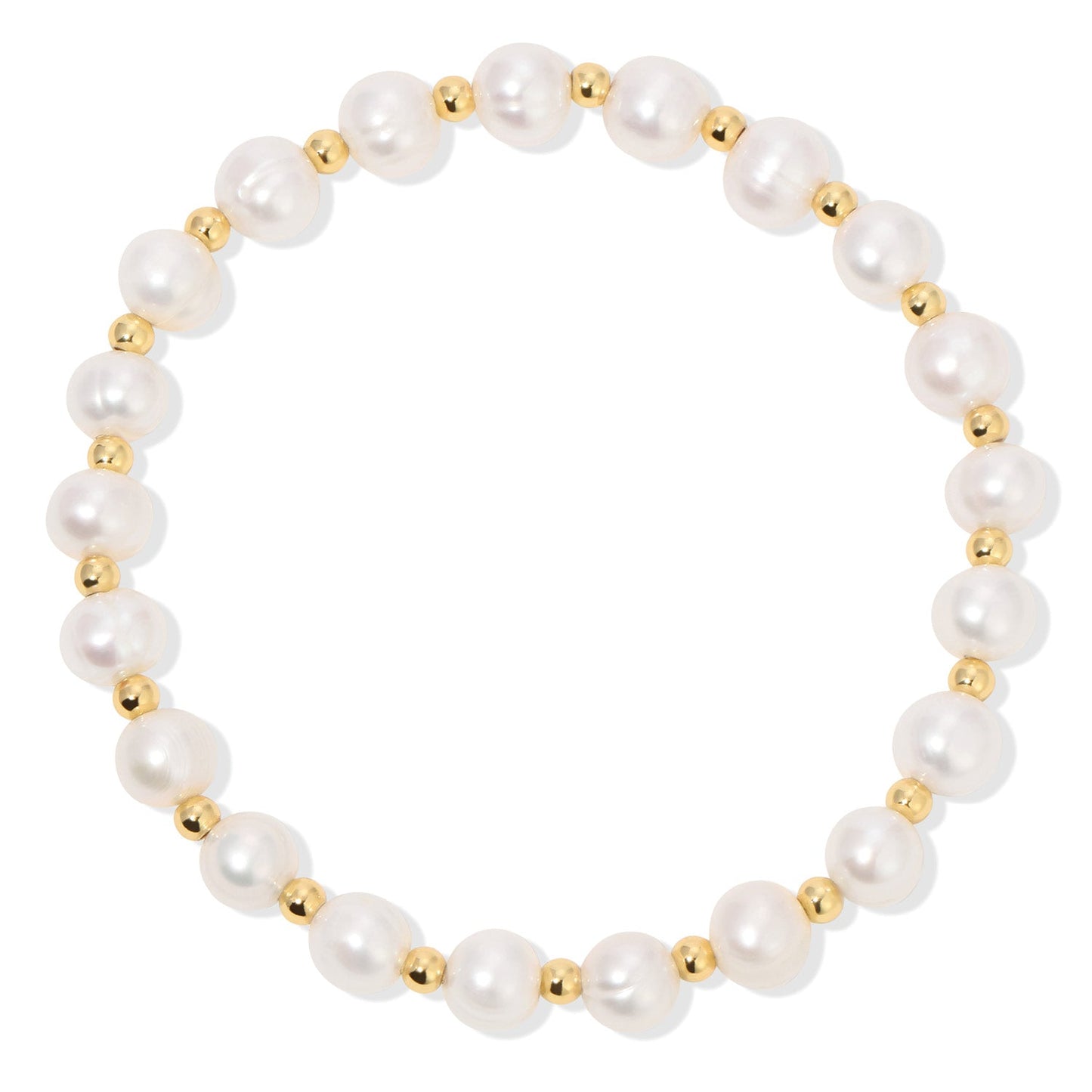 Pearls Please! Pearl and Bead Stretch Bracelet