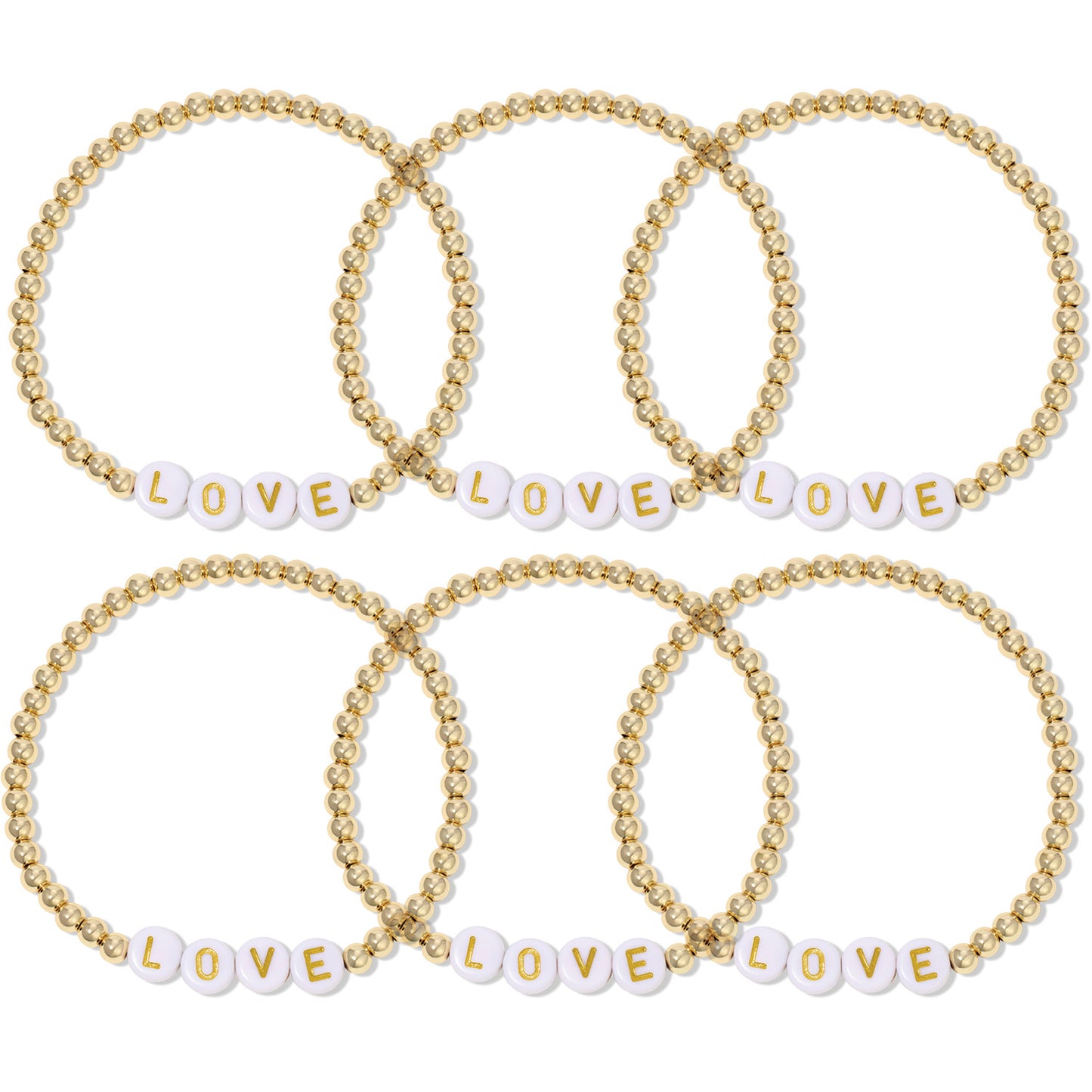 SET/6 LOVE Beaded Bracelet
