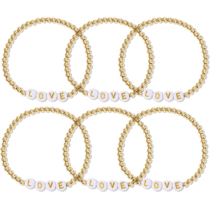SET/6 LOVE Beaded Bracelet