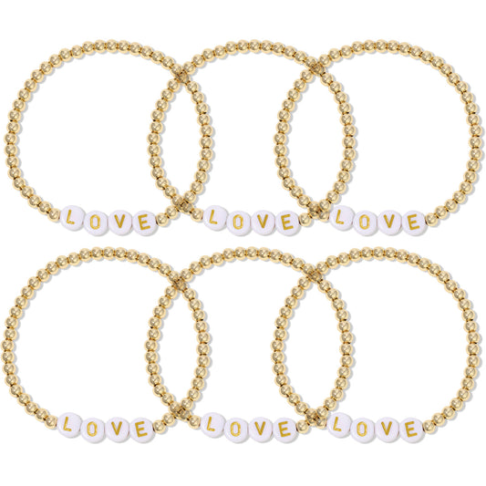 SET/6 LOVE Beaded Bracelet