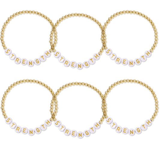 SET/6 STRENGTH Beaded Bracelet