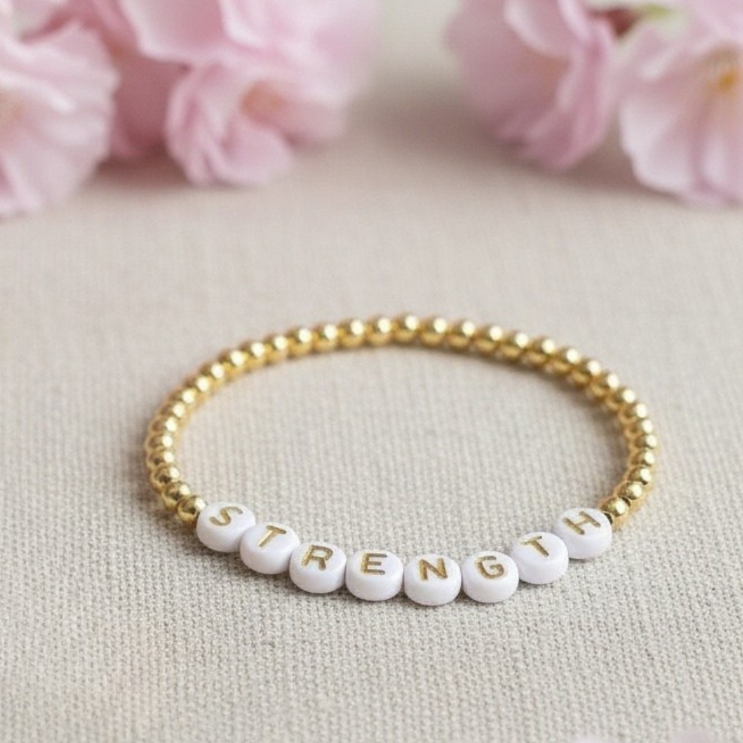 Strength Beaded Bracelet - Shine For a Cause