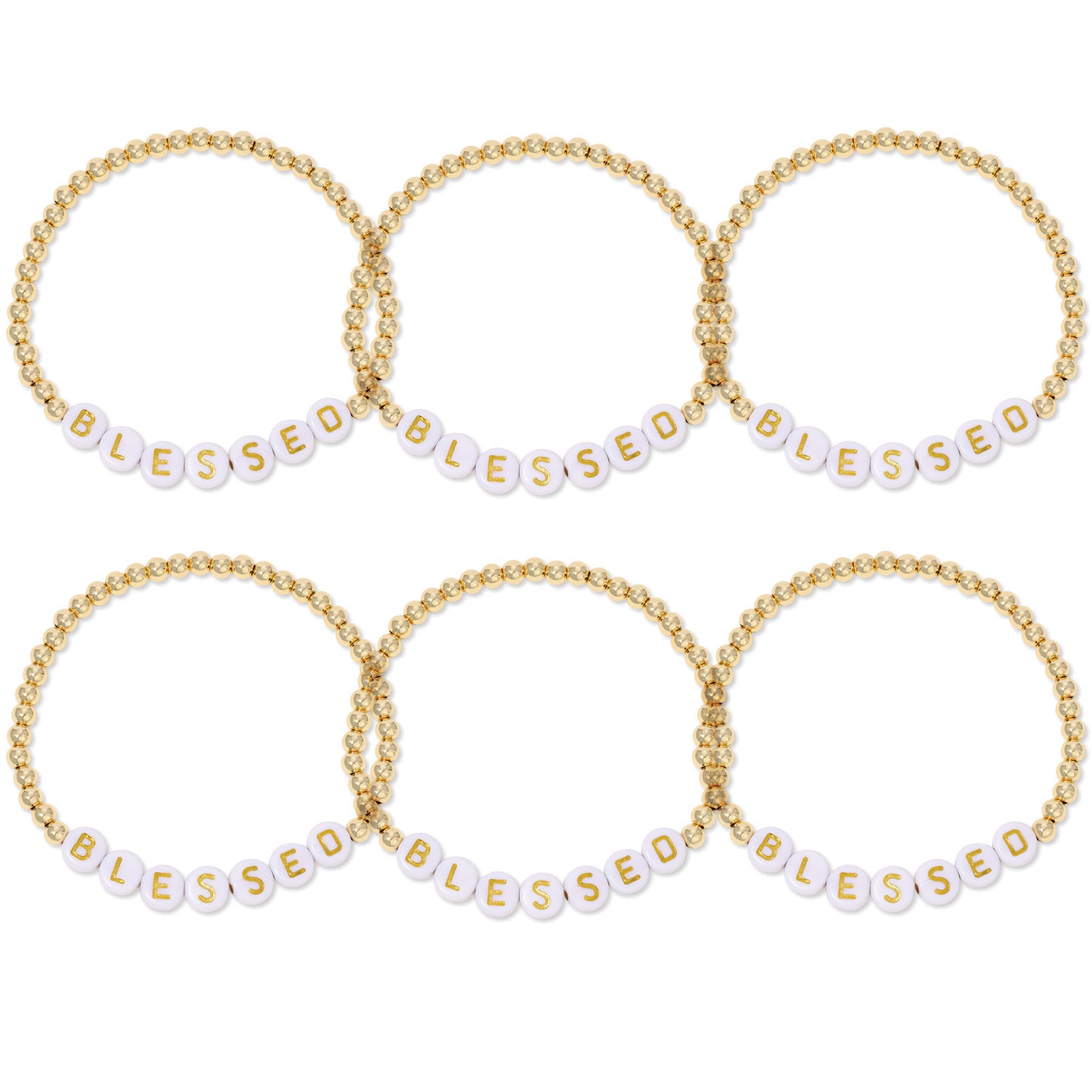 SET/6 BLESSED Beaded Bracelet