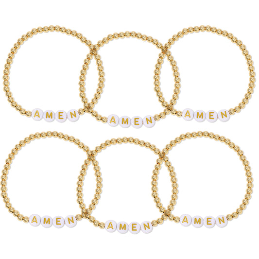 SET/6 AMEN Beaded Bracelet