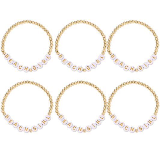 SET/6 BEACH GIRL Beaded Bracelet