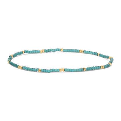 Set/12 miyuki delica stretch bracelets