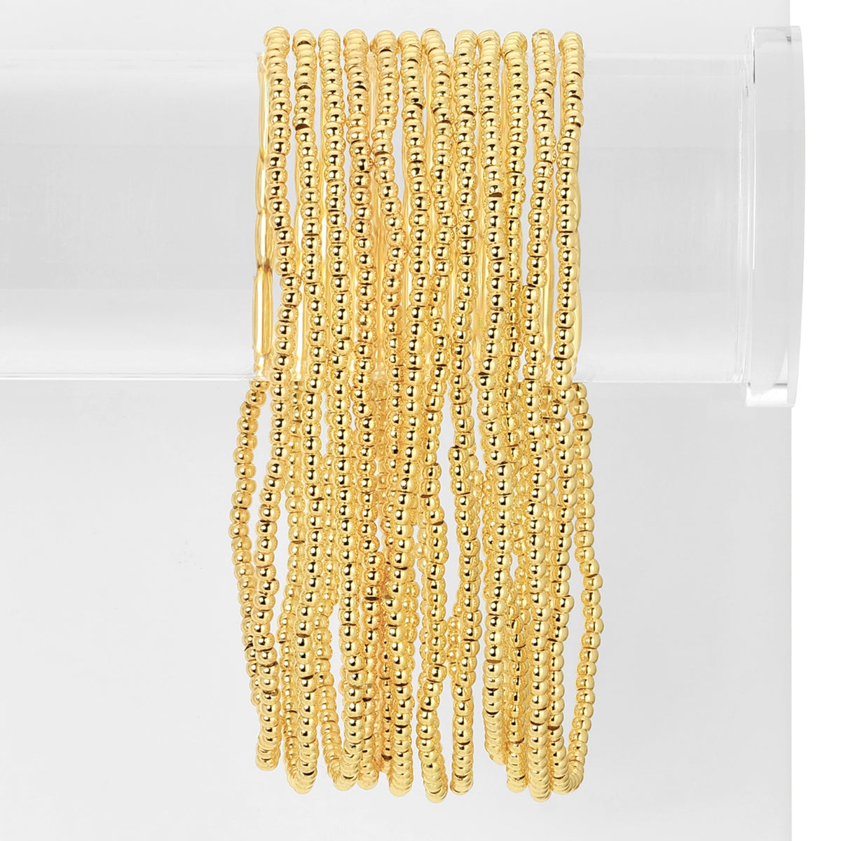 Set/12 Classic Beaded Stretch Bracelets
