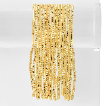 Set/12 Classic Beaded Stretch Bracelets