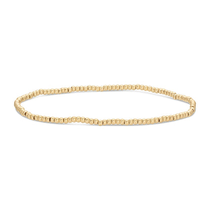 Set/12 2mm stretch bead bracelets