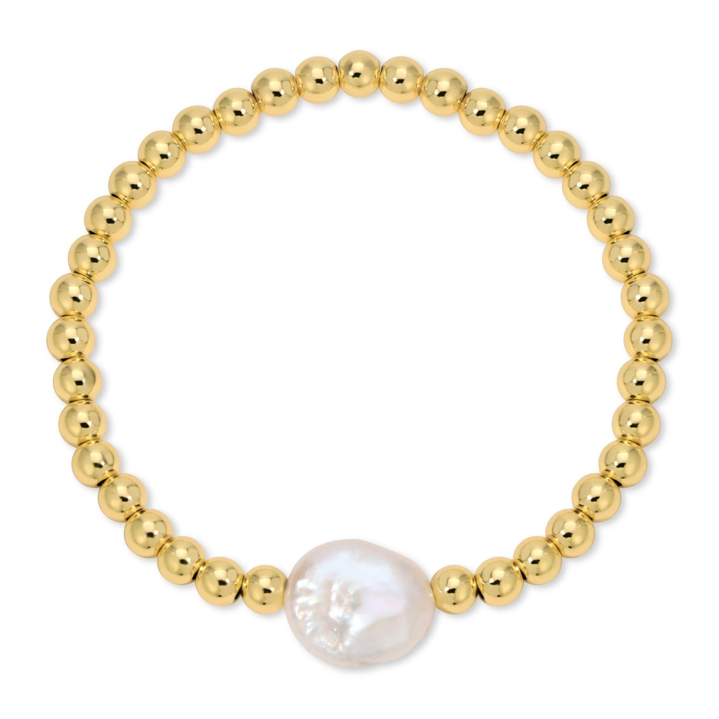Beaded Bracelet with Baroque Pearl