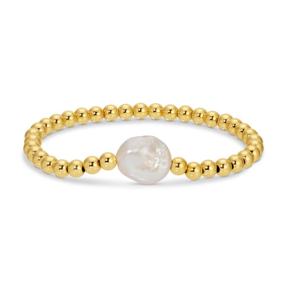 Beaded Bracelet with Baroque Pearl
