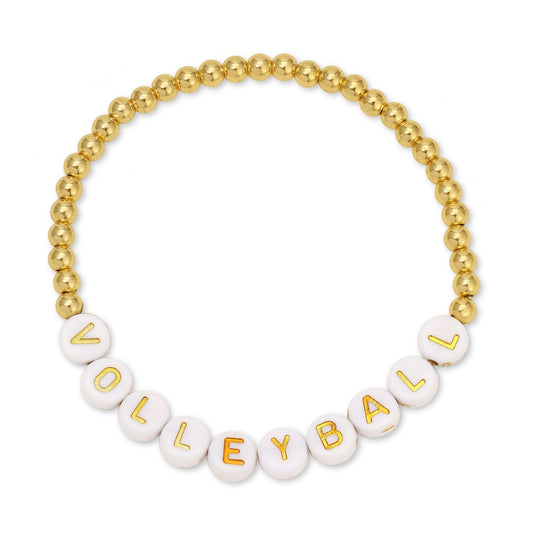 Volleyball Beaded Bracelet