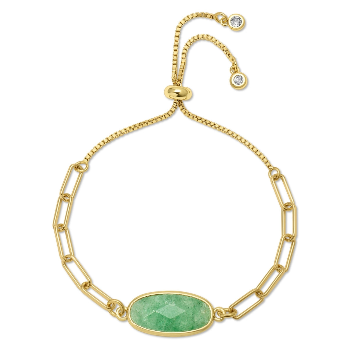 Oval Stone Pulley Bracelet
