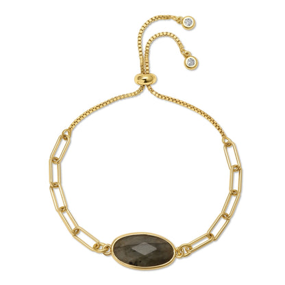 Oval Stone Pulley Bracelet