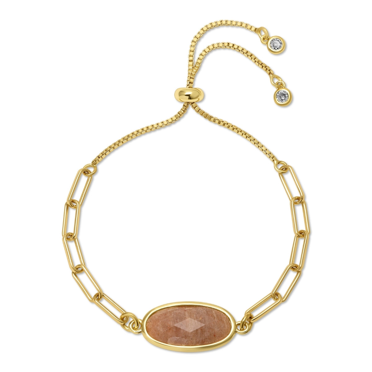 Oval Stone Pulley Bracelet