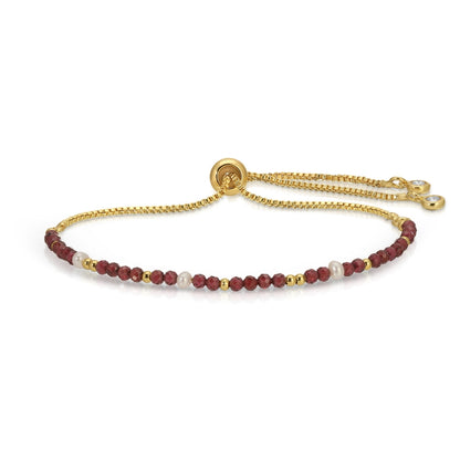 Delicate Stone Pulley Bracelet