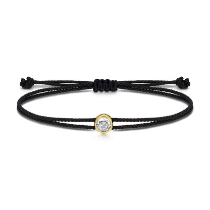 Sparkling Circle Adjustable Slider Bracelet