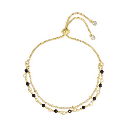 Layered Delicate Stone Pulley Bracelet