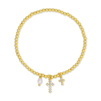 Divine Grace Charm Stretch Bracelet