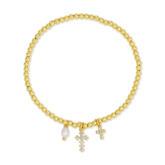 Divine Grace Charm Stretch Bracelet