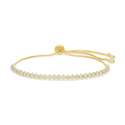 Pulley Tennis Bracelet With Narrow CZ
