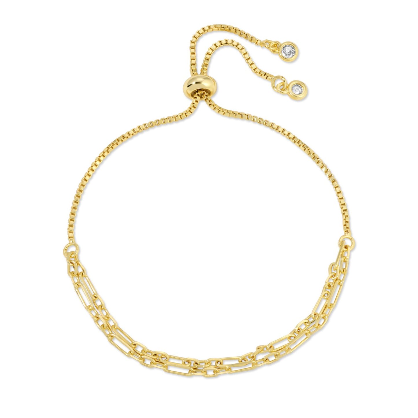 Double Link Chain Pulley Bracelet
