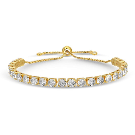 Statement Faux Diamond Pulley Bracelet