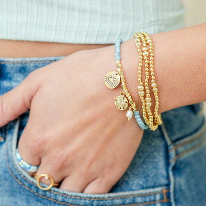 Sand Dollar Stretch Charm Bracelet