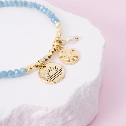 Sand Dollar Stretch Charm Bracelet
