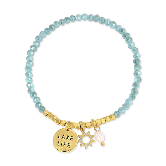Lake Life Stretch Charm Bracelet