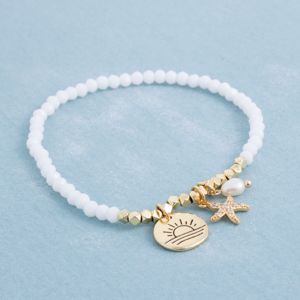 Pavé Starfish Stretch Charm Bracelet