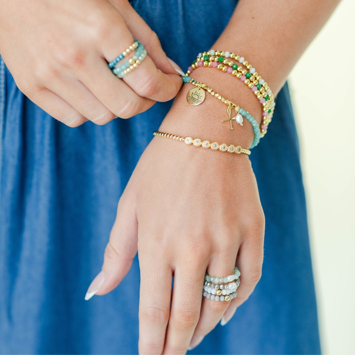 Paddling Stretch Charm Bracelet