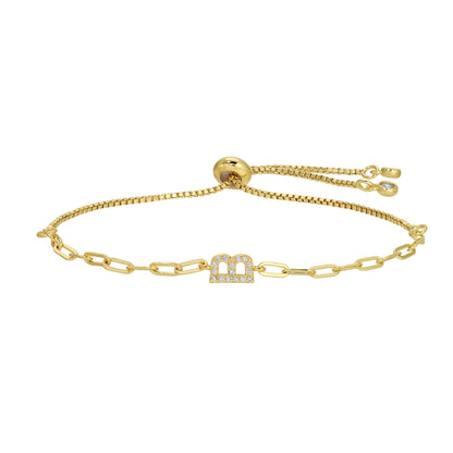 Set/32 Pavé Initial Pulley Bracelets