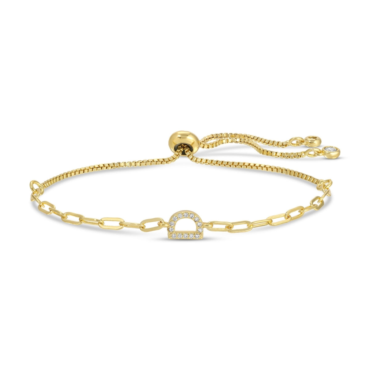 Set/32 Pavé Initial Pulley Bracelets