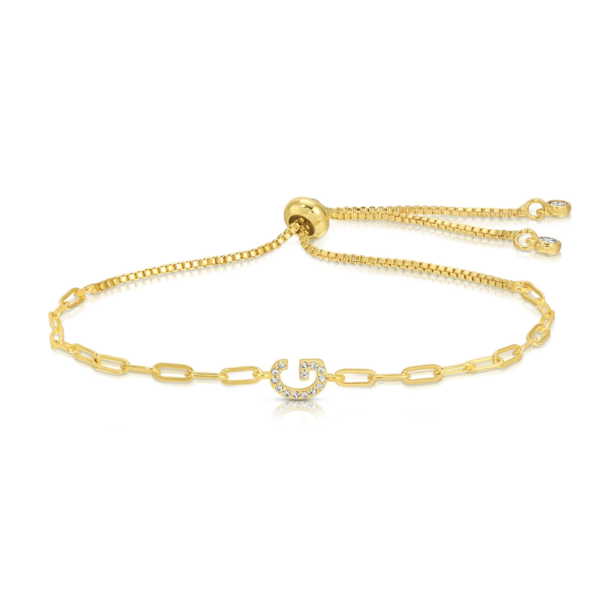 Set/32 Pavé Initial Pulley Bracelets