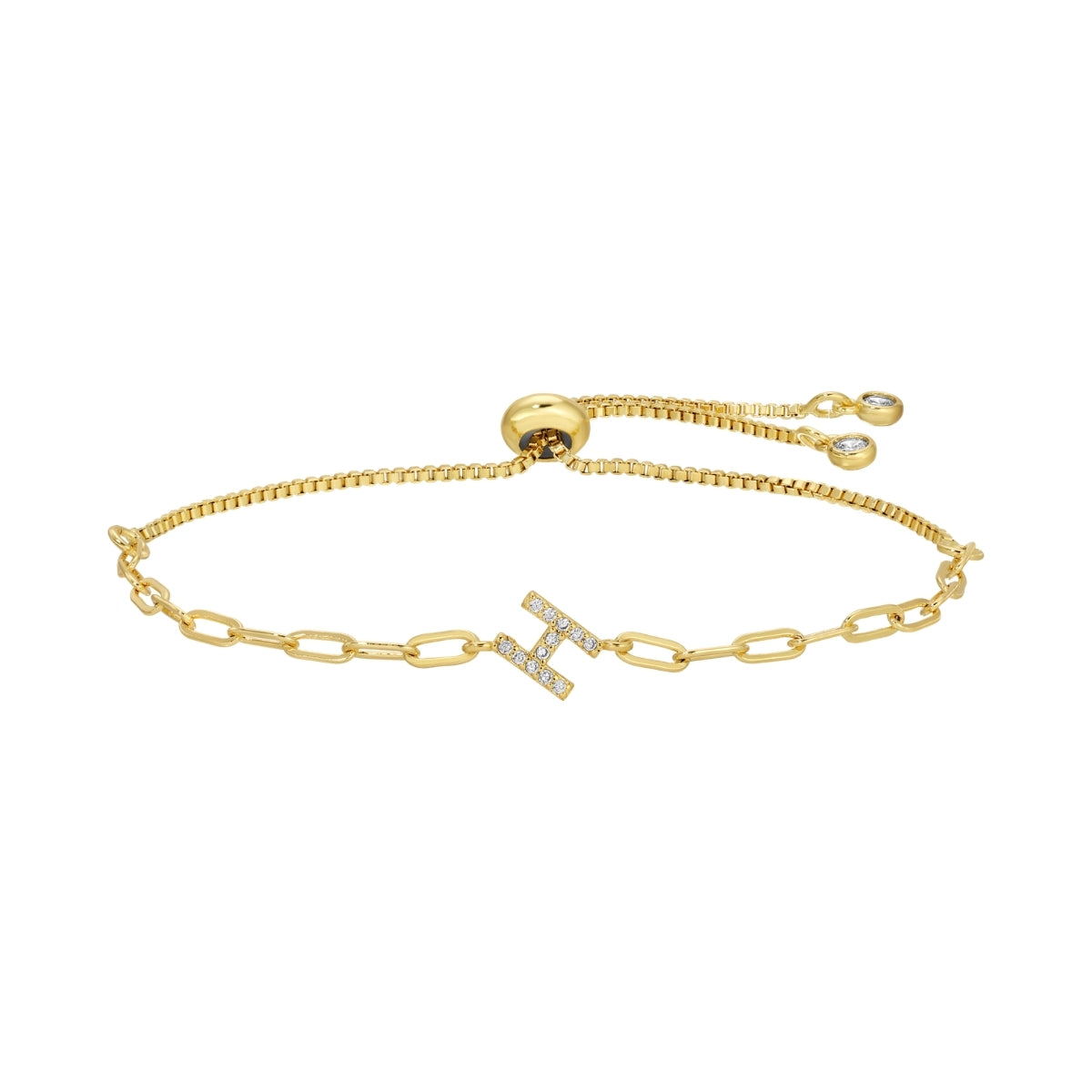 Set/32 Pavé Initial Pulley Bracelets