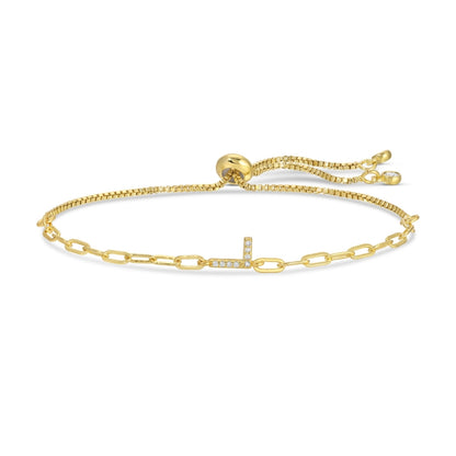 Set/32 Pavé Initial Pulley Bracelets