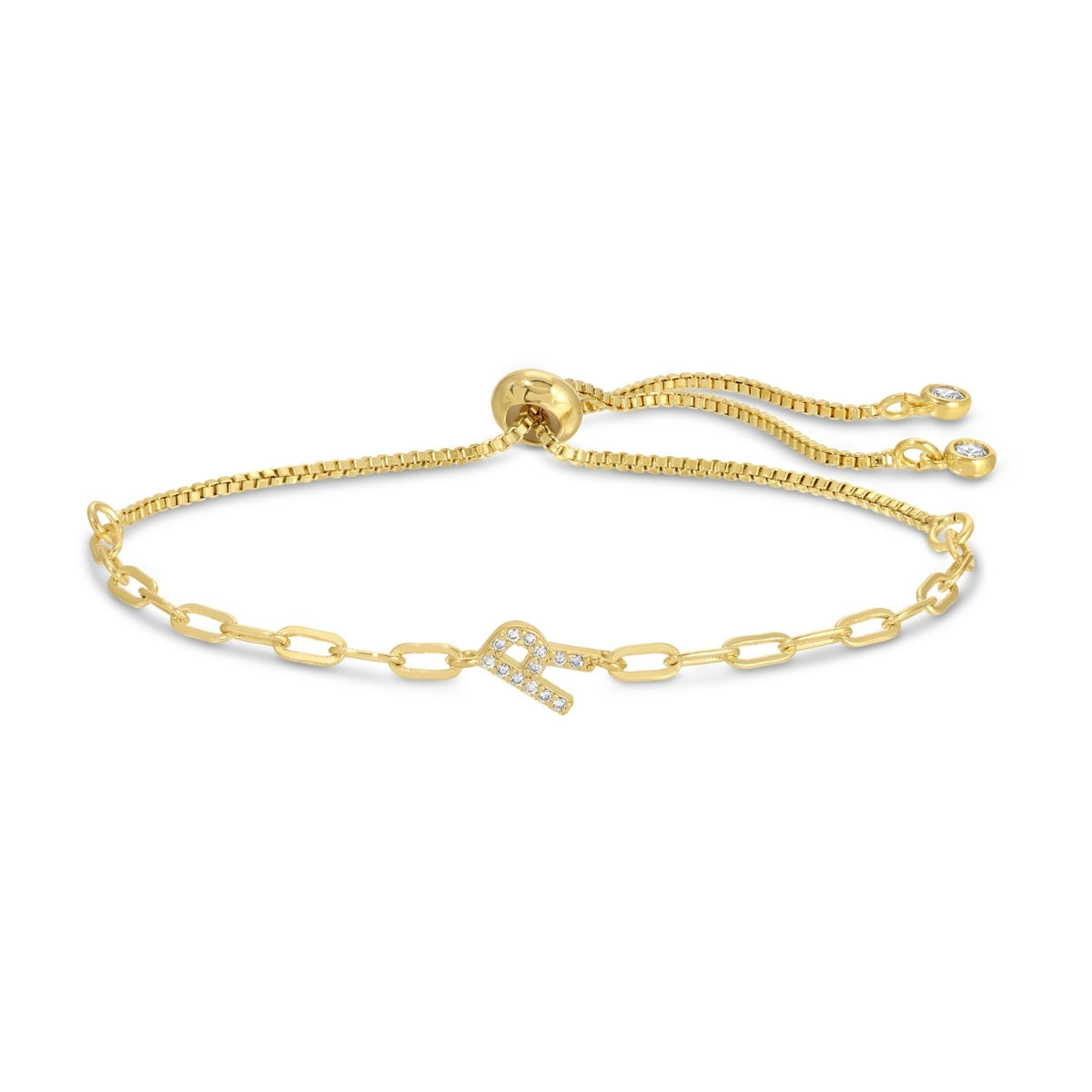 Pavé Initial Pulley Bracelet