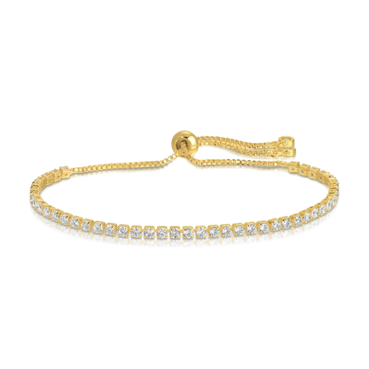 Faux Diamond Pulley Bracelet