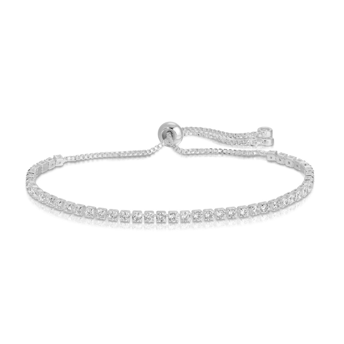 Faux Diamond Pulley Bracelet