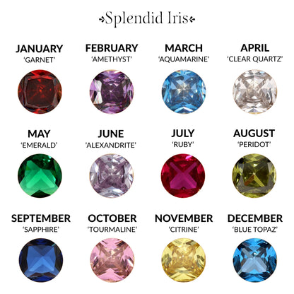 Set/24 Birthstone Solitaire Necklaces