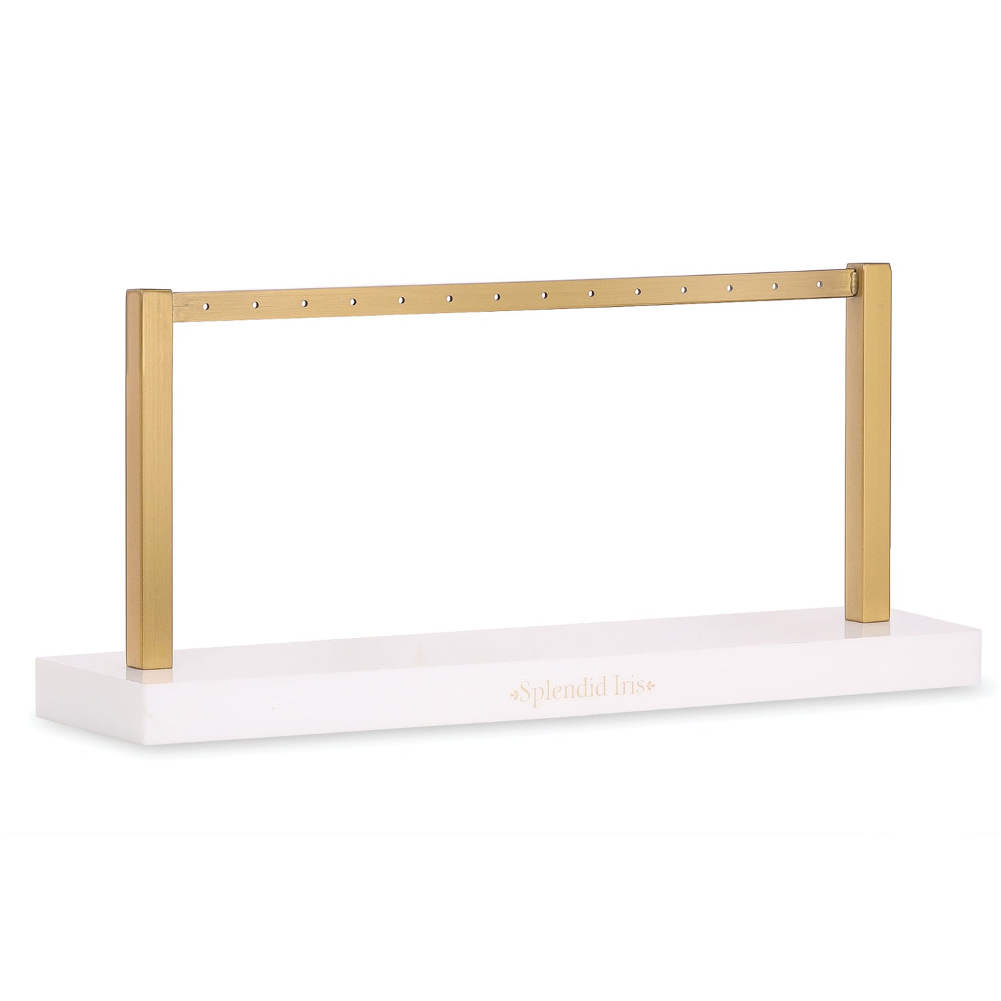 Branded Gold & White Single Level Earring Display