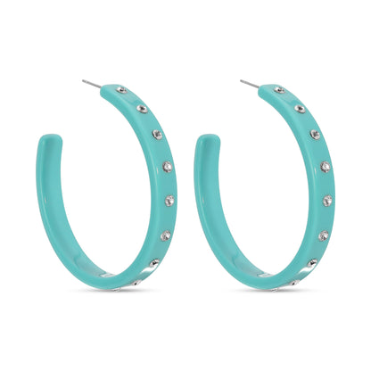 Be Confident, Large Rhinestone Hoops