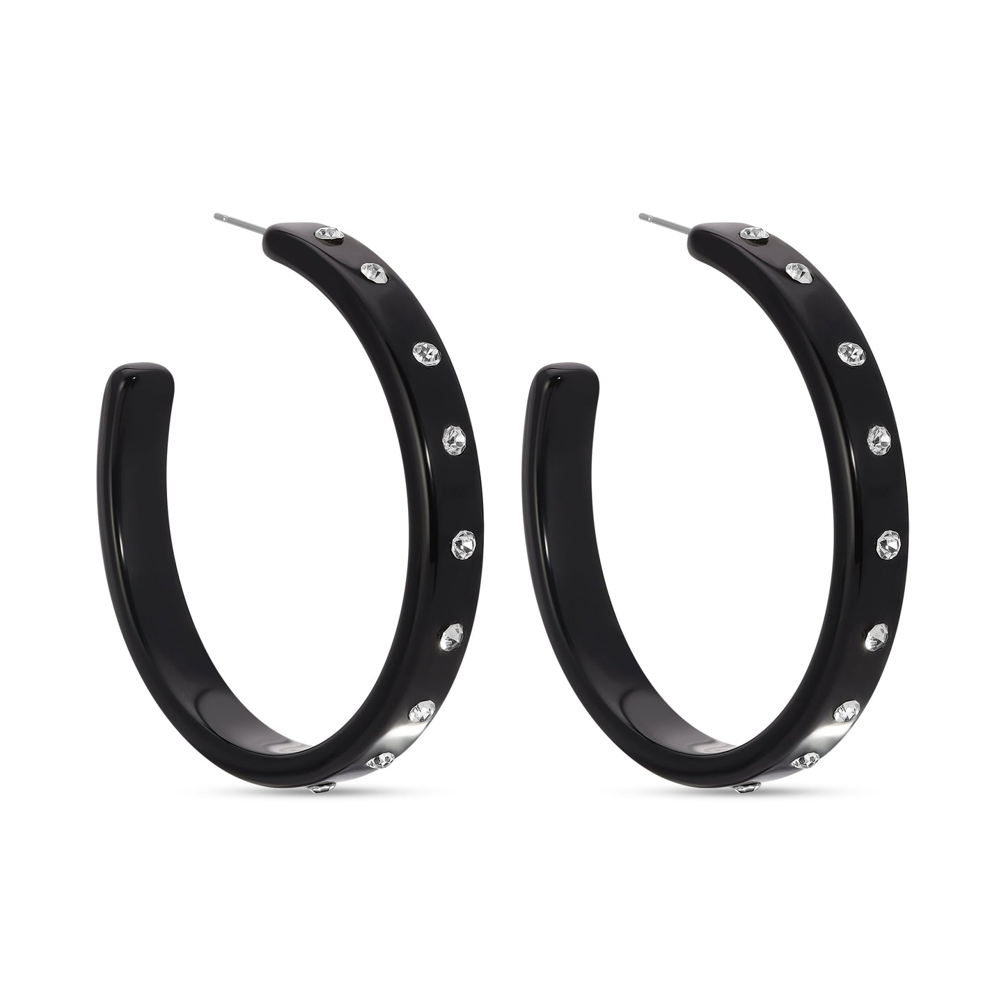 Be Confident, Large Rhinestone Hoops