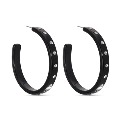 Be Confident, Large Rhinestone Hoops