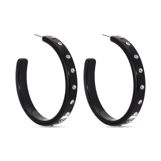 Be Confident, Large Rhinestone Hoops