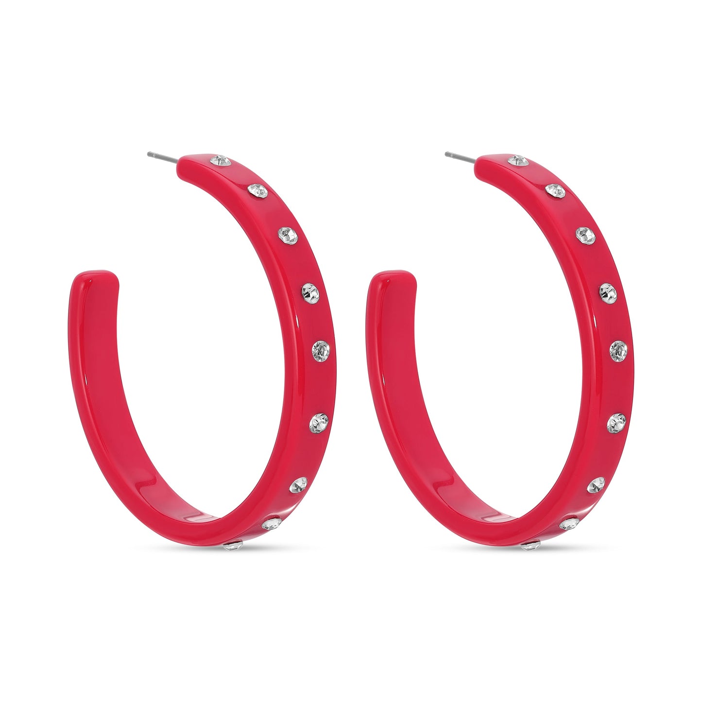 Be Confident, Large Rhinestone Hoops