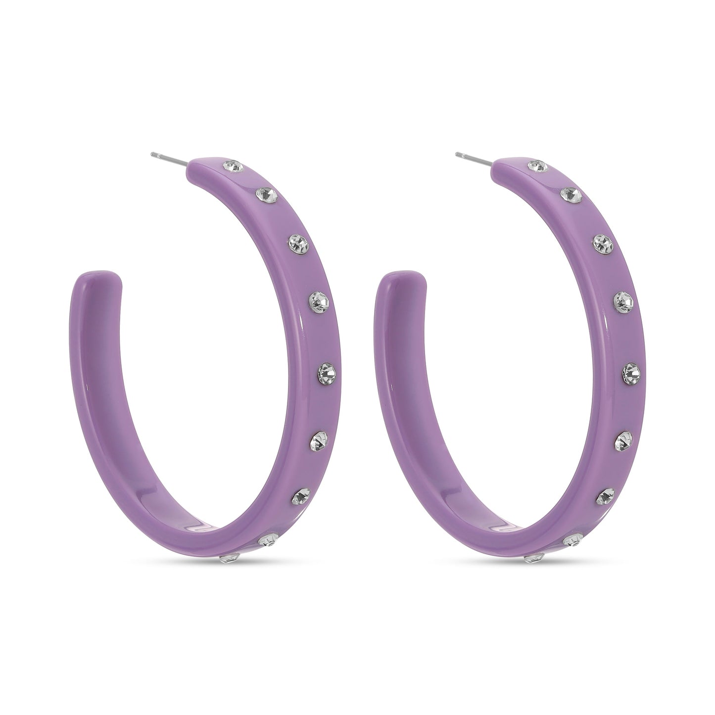 Be Confident, Large Rhinestone Hoops