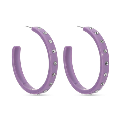 Be Confident, Large Rhinestone Hoops